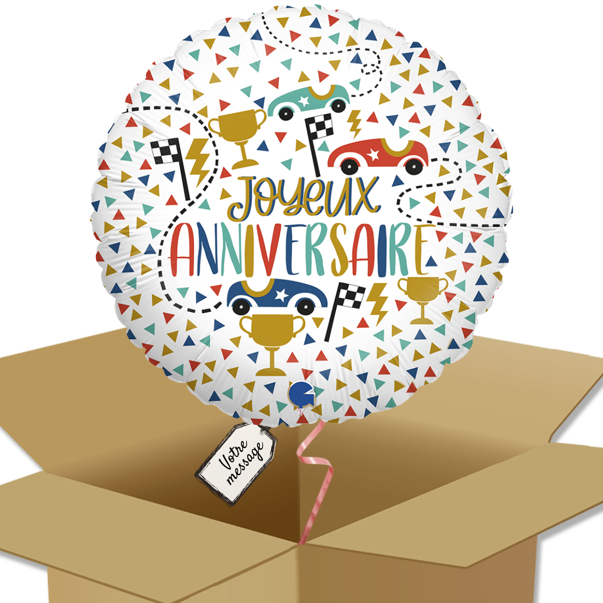  Carte cadeau  - Email - Ballons d'anniversaire